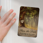Rustikaler Treppensee Save the Date Magnet