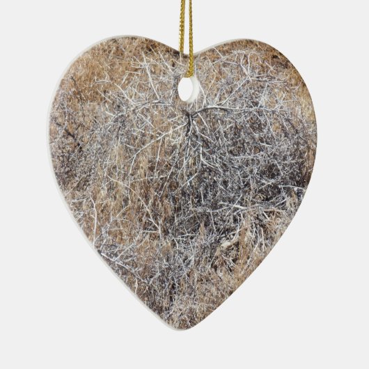 Rustikaler trockener Tumbleweed Keramik Ornament (Rechts)