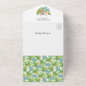 Rustikaler Tropischer Dschungel Niedlicher Igel Ki All In One Einladung (Außenbereich)