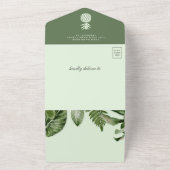 Rustikaler Tropischer Jungle Niedlich Toucan Babyd All In One Einladung (Außenbereich)