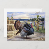 Rustikaler türkischer Bauernhof Malerei Erntedank Postkarte (Vorne/Hinten)