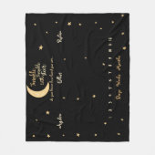 Rustikaler Twinkle Twinkle liebte Triplettistein Fleecedecke (Vorderseite)