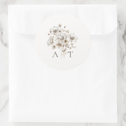 Rustikaler Umschlag Aufkleber (Tasche)