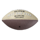 Rustikaler und schwarzer bester Vater je Vatertag Football (Gedreht 270)