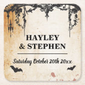 Rustikaler Untersetzer-Platz Matts, das gotischen Rechteckiger Pappuntersetzer (Vorderseite)