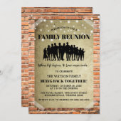 Rustikaler Urban Family Fun Wiedersehen | Zusammen Einladung (Vorne/Hinten)