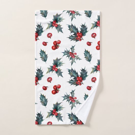 Rustikaler Urlaub Weihnachten Winter Holries Badhandtuch Set (Handtuch)