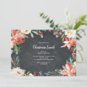 Rustikaler Urlaub, Weihnachts- oder Abendessen Par Einladung (Stehend Vorderseite)