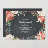 Rustikaler Urlaub, Weihnachts- oder Abendessen Par Einladung (Vorne/Hinten)