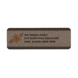 Rustikaler Urstern mit Pip Berries Label