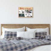 Rustikaler Vater mit Kindern Familienvater Vater T Leinwanddruck (Insitu (Schlafzimmer))