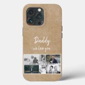 Rustikaler Vater mit Kindern und Familienfoto-Coll Case-Mate iPhone Hülle (Rückseite)