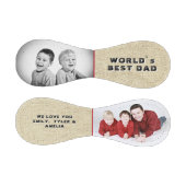 Rustikaler Vater-Name 2 FotoCollage Baseball (Paneele)