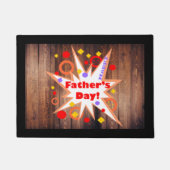 Rustikaler Vatertag Fußmatte (Vorderseite)