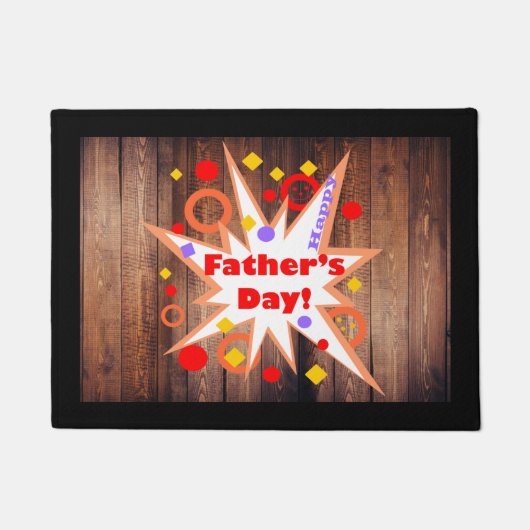 Rustikaler Vatertag Fußmatte (Vorderseite)