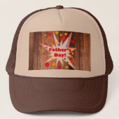 Rustikaler Vatertag Truckerkappe (Vorderseite)