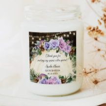 Rustikaler verzauberter Wald Lila Blüte Quinceañer