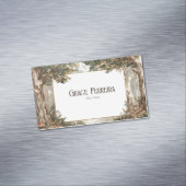 Rustikaler verzauberter Wald & Toadstools Magnetische Visitenkarte (Beispiel)