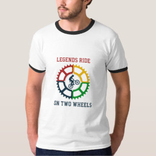 Rustikaler Vintag Cycling Graphic T - Shirt