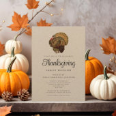 Rustikaler Vintag Family Wiedersehen Erntedank Einladung