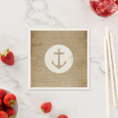 Rustikaler Vintage-Anker Serviette (Beispiel)