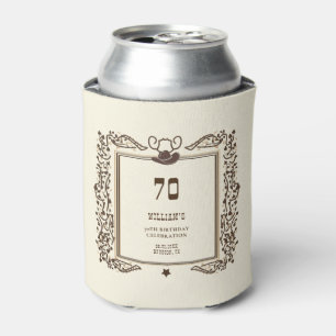 Rustikaler Vintage-Cowboy-Western-Scheunen-Elegant Dosenkühler