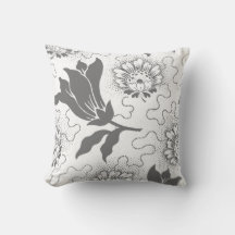 Rustikaler Vintage-Grau-Weiß-Farmhouse-Stil floral