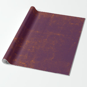 Rustikaler Vintage-Grunge-Lila-Braun-Orange-Textur Geschenkpapier