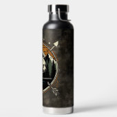 Rustikaler, vintage Outdoor-Bär-Berg Trinkflasche (links)