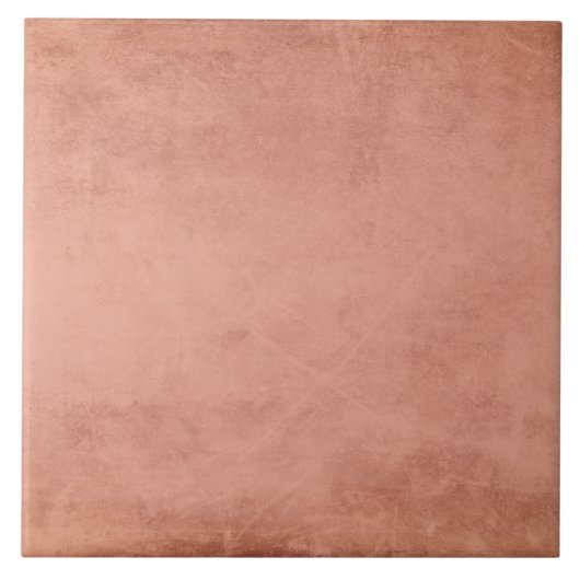 Rustikaler Vintage-Shabby-Chic-Orange-Textur Fliese (Vorderseite)