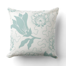 Rustikaler Vintage Türkis Weiß Farmhouse Stil Flor