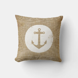 Rustikaler Vintager Anker Kissen