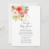 Rustikaler Vintager Charm mit Dusche Einladung (Vorderseite)