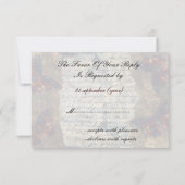 Rustikaler Vintager Eiffelturm UAwg RSVP Karte (Rückseite)