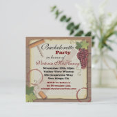 Rustikaler Vintager Einladung (Stehend Vorderseite)