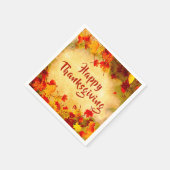 Rustikaler Vintager Erntedank Herbstleaves Serviette (Ecke)