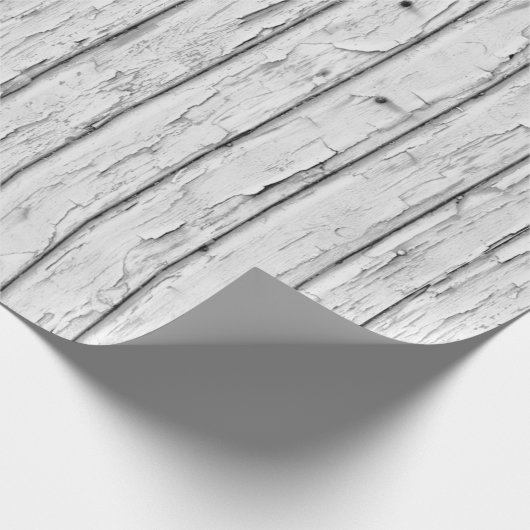 Rustikaler Vintager grauer Grunge verwittertes Geschenkpapier (Ecke)