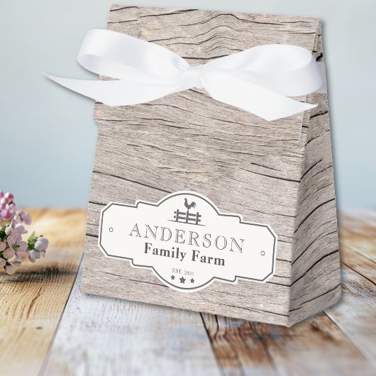 Rustikaler Vintager Grenzbaufläche Geschenkschachtel