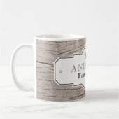 Rustikaler Vintager Grenzbaufläche Kaffeetasse (Links)