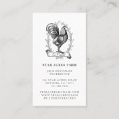 Rustikaler Vintager Hengarm Visitenkarte (Vorderseite)