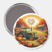 Rustikaler/Vintager Herbst im Betrieb Magnet (Vorderseite/Rückseite)