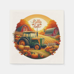 Rustikaler/Vintager Herbst im Betrieb Serviette