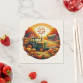 Rustikaler/Vintager Herbst im Betrieb Serviette (Beispiel)