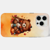 Rustikaler/Vintager Herbstbär Case-Mate iPhone Hülle (Rückseite (Horizontal))