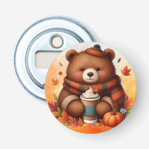 Rustikaler/Vintager Herbstbär Flaschenöffner