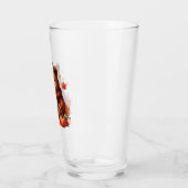 Rustikaler/Vintager Herbstbär Glas (Links)