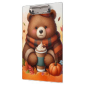 Rustikaler/Vintager Herbstbär Klemmbrett (Links)