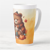 Rustikaler/Vintager Herbstbär Milchtasse (Rechte Ecke)