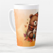 Rustikaler/Vintager Herbstbär Milchtasse (Linke Ecke)
