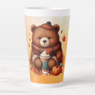 Rustikaler/Vintager Herbstbär Milchtasse
